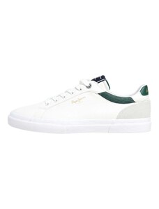 Pepe Jeans Sneaker low 'KENTON COURT' gri deschis / verde închis / alb