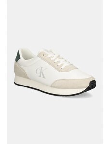 Calvin Klein Jeans sneakers RETRO RUNNER ICONIC SNK culoarea alb, YM0YM01119