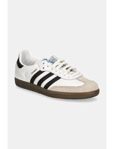 adidas Originals sneakers din piele Samba OG culoarea alb, IE3675