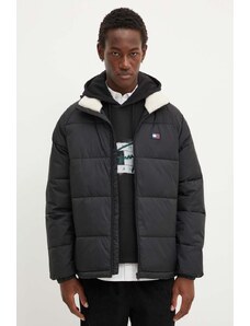 Tommy Jeans geaca barbati, culoarea negru, de iarna, DM0DM20003