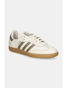 adidas Originals sneakers din piele Samba OG W culoarea bej, IG1964