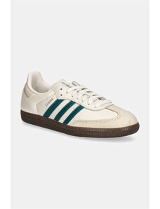 adidas Originals sneakers din piele Samba OG W culoarea bej, IG1963
