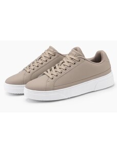Ombre Clothing Men's eco leather sneaker shoes with thick sole - ash V1 OM-FOSL-0166