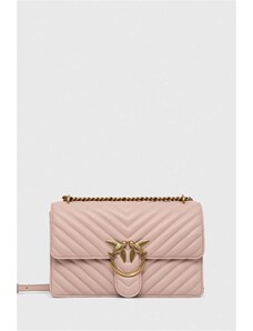 Pinko poseta de piele culoarea roz, 100941 A0GK