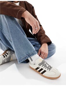 adidas Originals Samba OG trainers in cream and dark brown-White