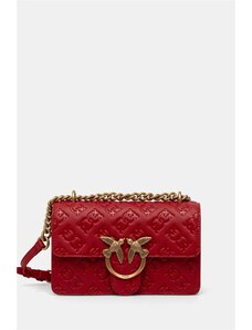 Pinko poseta de piele culoarea rosu, 100074 A1YB