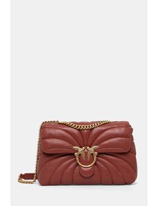 Pinko poseta de piele culoarea portocaliu, 100038 A1EX