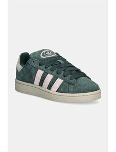 adidas Originals sneakers din piele intoarsă Campus 00s W culoarea verde, IG2121