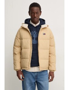 Tommy Jeans geaca barbati, culoarea maro, de iarna, DM0DM20003