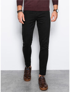 Ombre Pantaloni chino barbati - negru P1059
