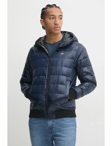 Tommy Jeans geacă de puf bărbați, culoarea bleumarin, de tranziție, DM0DM20659