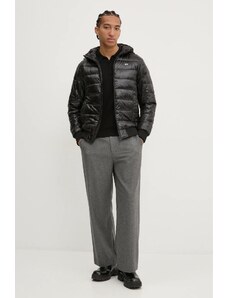 Tommy Jeans geacă de puf bărbați, culoarea negru, de tranziție, DM0DM20659