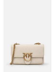 Pinko poseta de piele culoarea alb, 104528 A29Q