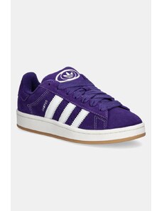 adidas Originals sneakers din piele întoarsă Campus 00s culoarea violet, JH7284