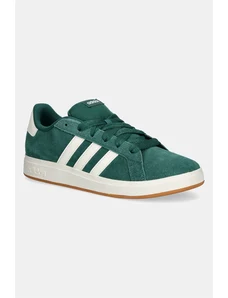 adidas sneakers din piele intoarsă GRAND COURT 00s culoarea verde, JP5893