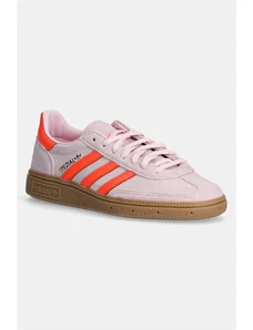 adidas Originals sneakers din piele intoarsă Handball Spezial W culoarea roz, JS0250
