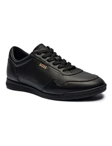 BOSS BLACK Sneakers Titanium SL_ltgrpu cu adaos de piele