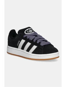 adidas Originals sneakers de piele întoarsă pentru copii CAMPUS 00s culoarea negru, JP7621