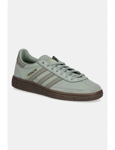 adidas Originals sneakers din nubuc Handball Spezial W culoarea verde, JI2645