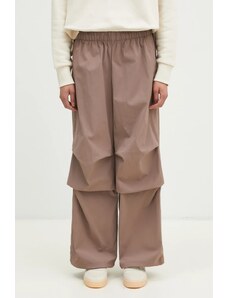 adidas Originals pantaloni de trening Essential culoarea maro, neted, JD0783