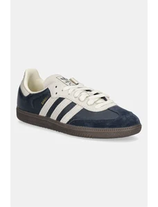 adidas Originals sneakers din piele Samba OG culoarea bleumarin, JI3217