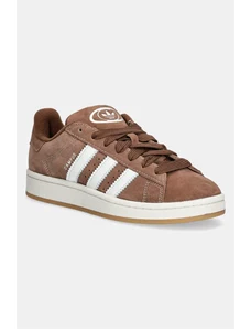 adidas Originals sneakers din piele intoarsă Campus 00s femei, culoarea maro, JS2760