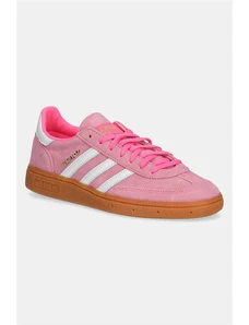 adidas Originals sneakers din piele intoarsă Handball Spezial W femei, culoarea roz, JI2654