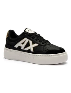 Armani Exchange Sneakers cu adaos de piele