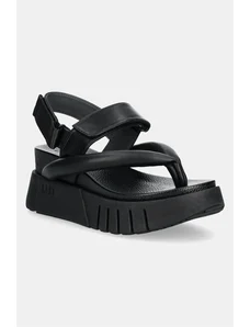United Nude sandale Delta Tong femei, culoarea negru, cu platforma, 107120116145