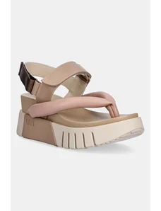 United Nude sandale Delta Tong femei, culoarea bej, 10712861188
