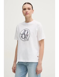 Joop! tricou din bumbac femei, culoarea alb, 30046236