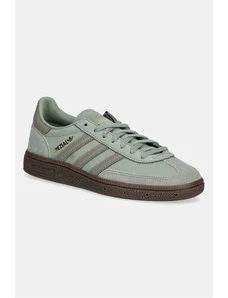 adidas Originals sneakers din nubuc Handball Spezial W culoarea verde, JI2645