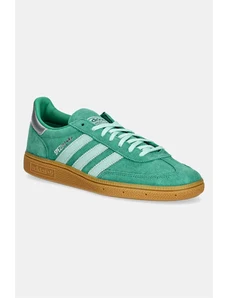 adidas Originals sneakers din piele intoarsă Handball Spezial ST W culoarea verde, JS2908