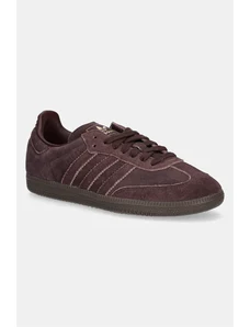 adidas Originals sneakers din piele intoarsă Samba OG culoarea maro, JI3211
