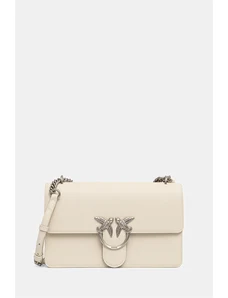 Pinko poseta de piele culoarea bej, 100941 A0F1