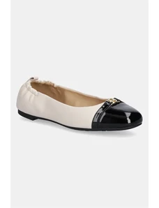 MICHAEL Michael Kors balerini de piele Mandy culoarea bej, 40S5MAFP2L.077