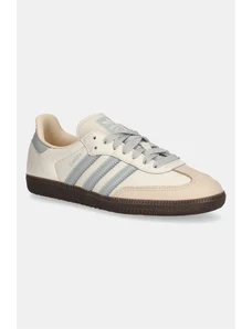 adidas Originals sneakers din piele Samba OG W culoarea bej, JH7299