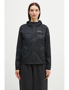 Columbia jachetă de exterior Crested Canyon Windbreaker culoarea negru, 2116481