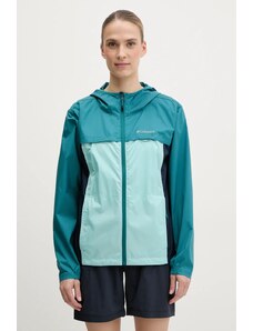 Columbia jachetă de exterior Crested Canyon Windbreaker culoarea turcoaz, 2116481