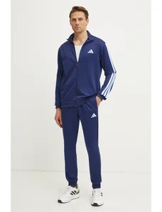 adidas trening 3S FT TT TS bărbați, culoarea bleumarin, JI8873
