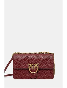 Pinko poseta de piele culoarea bordo, 100941 A1YB