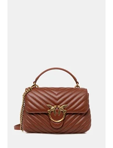 Pinko poseta de piele culoarea maro