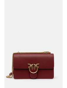 Pinko poseta de piele culoarea bordo, 100941 A0F1