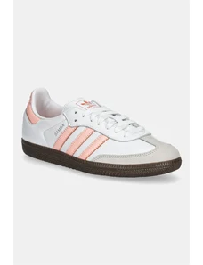 adidas Originals sneakers din piele Samba Og W culoarea alb, JH5687