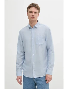 Calvin Klein cămașă de in cu guler clasic, regular, K10K114488