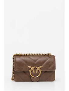 Pinko poseta de piele culoarea maro, 100074 A1UR