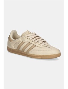 adidas Originals sneakers din piele Samba OG culoarea bej, JI3208