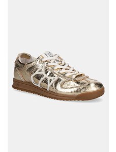 Naked Wolfe sneakers din piele Exposure culoarea auriu, Exposure Crinkle Leather Gold
