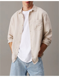 CALVIN KLEIN LINEN COTTON REGULAR L/S SHIRT