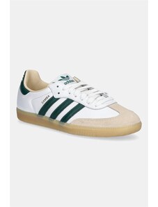 adidas Originals sneakers din piele Samba OG culoarea alb, JS3831